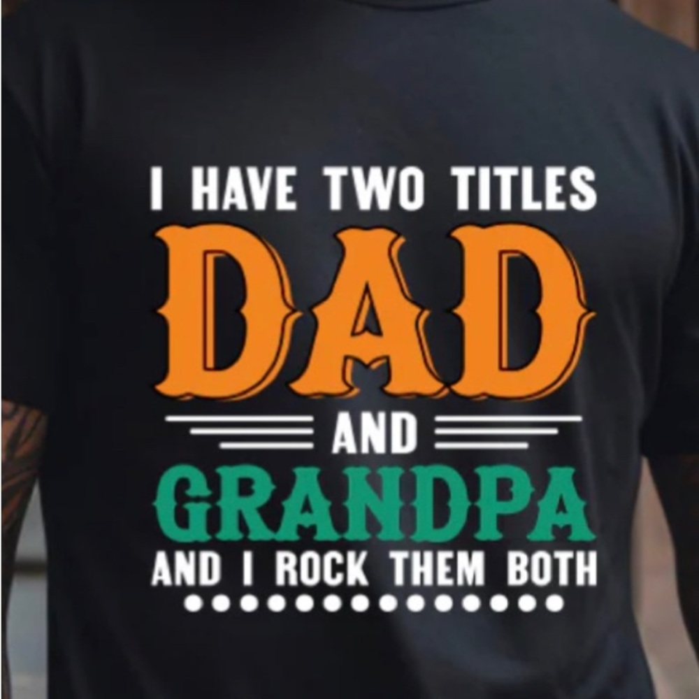 Father’s Day Gift Black Tshirt